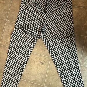 Rue21 Black and White Checkered Leggings